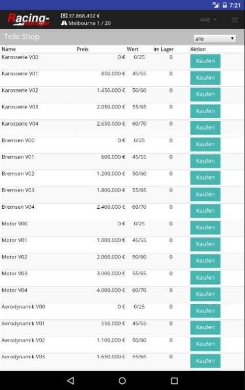 Racing Manager स्क्रीनशॉट 2