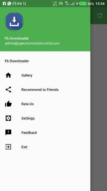 Facebook Downloader screenshot 1