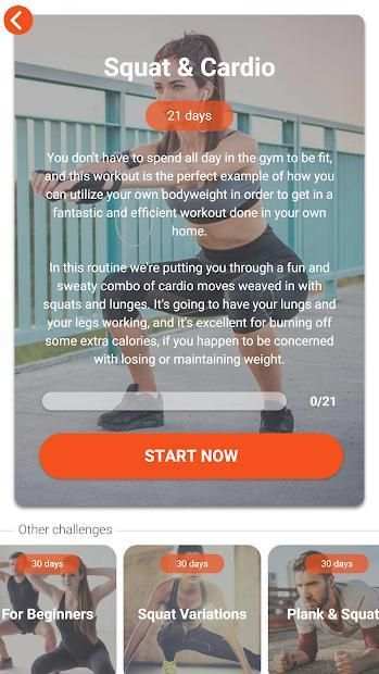 The Squat Challenge - 30 Day Workout Program screenshot 1