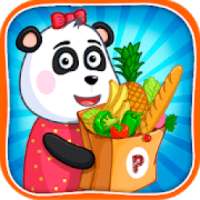 Supermarket Panda dan Anak-Anak