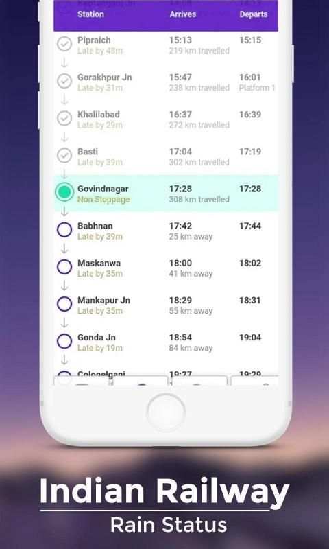 Indian Railway Train Status screenshot 2