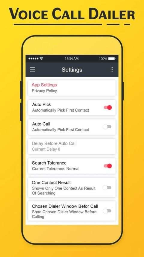 Voice Call Dialer स्क्रीनशॉट 1