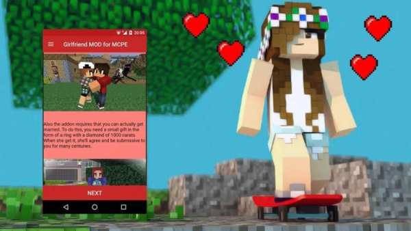 MOD Girlfriend for Minecraft (Girlfriend Mod) screenshot 1