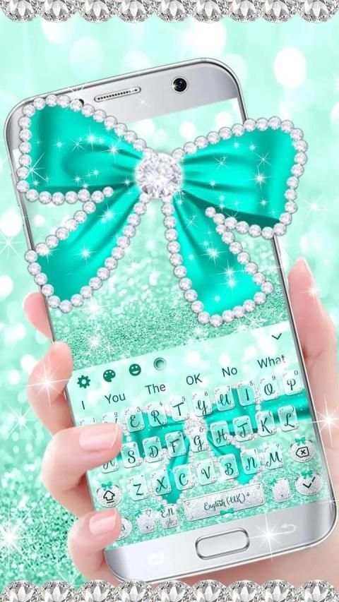Green Diamond Bow Keyboard स्क्रीनशॉट 3