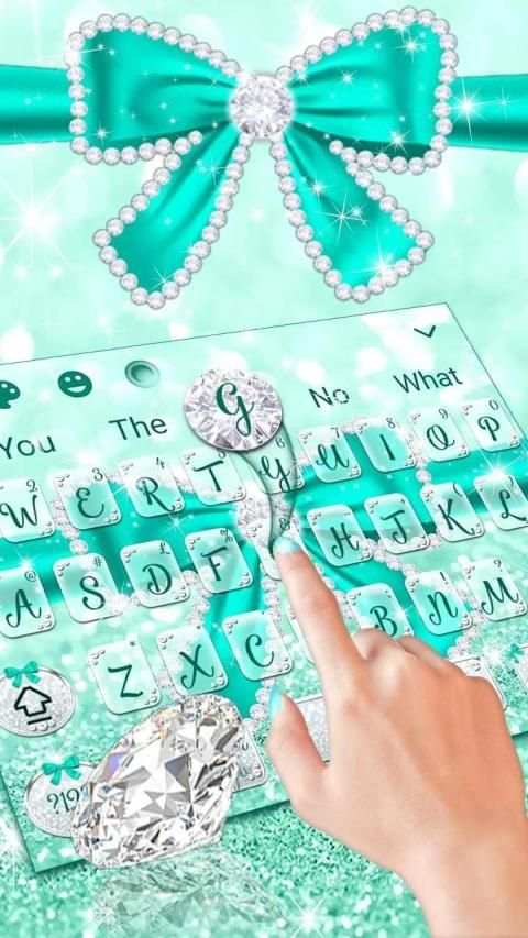 Green Diamond Bow Keyboard स्क्रीनशॉट 2
