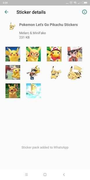 Pokemon Go Pikachu - Stickers Pokedex for Whatsapp screenshot 1