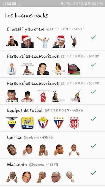 Stickers ecuatorianos para WhatsApp screenshot 2