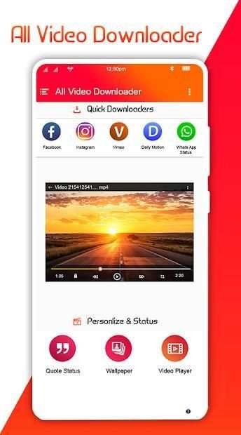 All Video Downloader 2019 स्क्रीनशॉट 2
