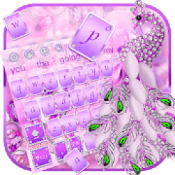 ikon Glitter Diamond Princess Keyboard Theme