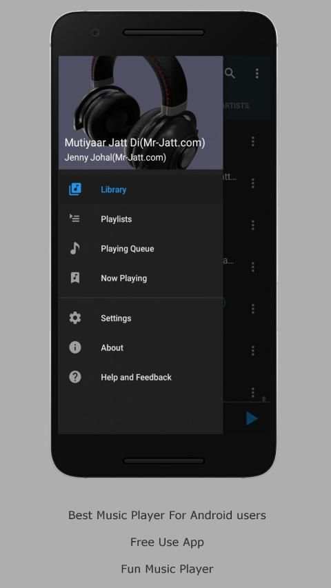 Music Player - Free Audio Player 6 تصوير الشاشة
