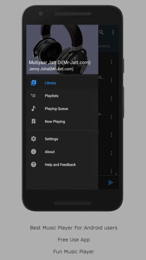 Music Player - Free Audio Player 2 تصوير الشاشة