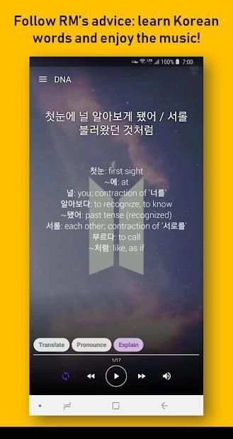 Learn Korean with BTS screenshot 2