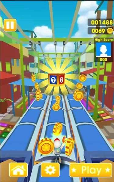 New Subway Surf Bus Rush 3D screenshot 1