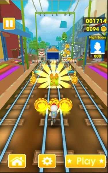 New Subway Surf Bus Rush 3D screenshot 2