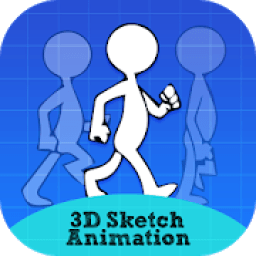 3D Sketch - Animation Maker, Draw &amp; Paint आइकन