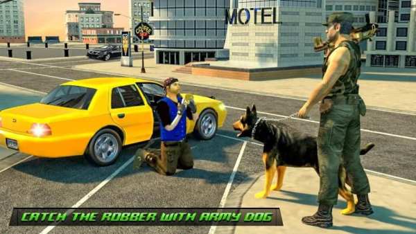 US Army dog chase simulator – army shooting games screenshot 1