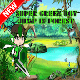 super green boy jump and battle icon