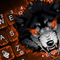 Fire Flaming Wolf Keyboard Theme icon