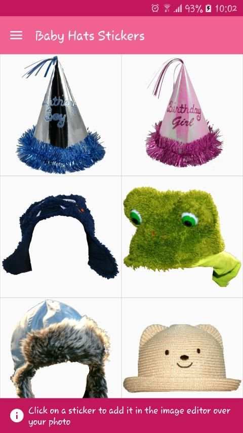 Baby Hats Stickers screenshot 7