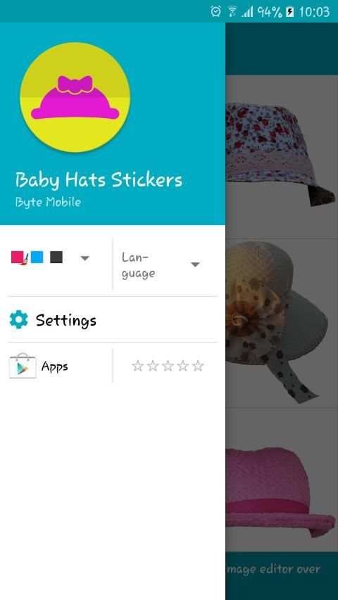 Baby Hats Stickers screenshot 6