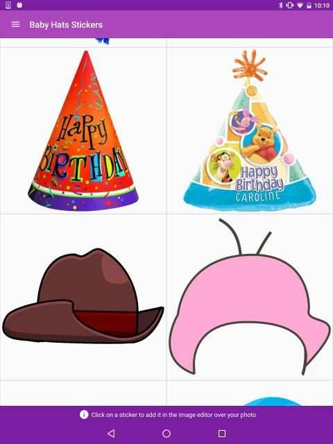 Baby Hats Stickers screenshot 3