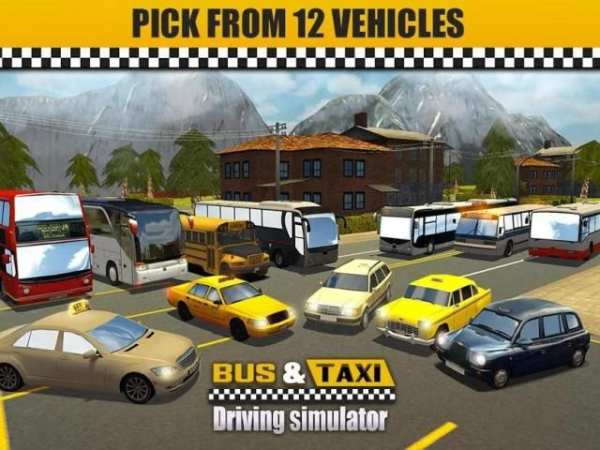 Bus & Taxi Driving Simulator स्क्रीनशॉट 6