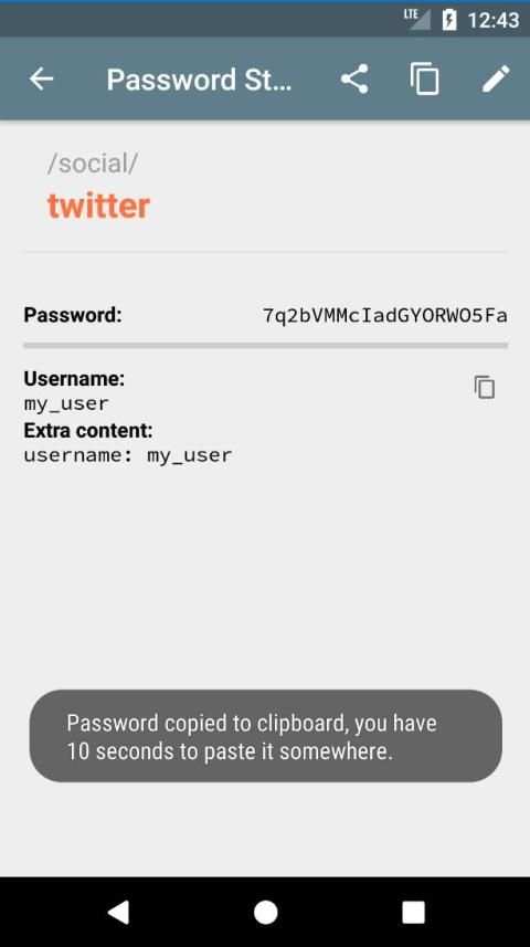 Password Store screenshot 1