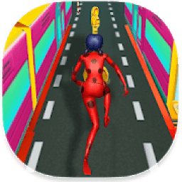 ikon Subway LADYBUG Super Hero chibi run Adventure