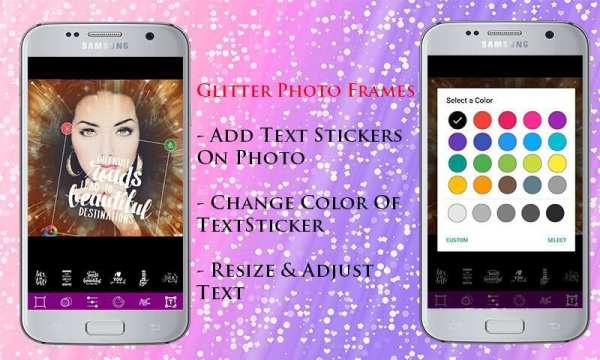 Glitter Photo frames Effects Filter Editor स्क्रीनशॉट 2