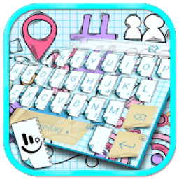 Doodle Style Keyboard Theme أيقونة