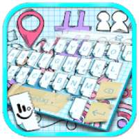 Doodle Style Keyboard Theme on 9Apps