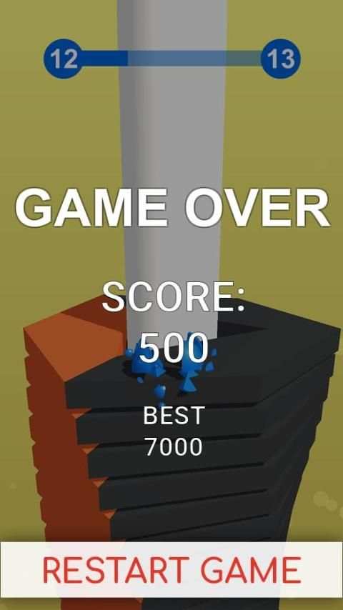 Stack Blast Ball 3D : Blast through platforms screenshot 2