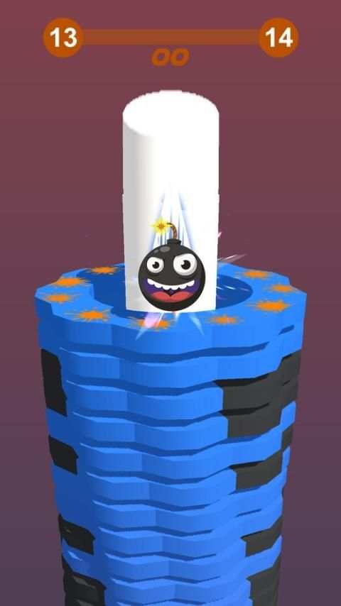 Stack Blast Ball 3D : Blast through platforms screenshot 5