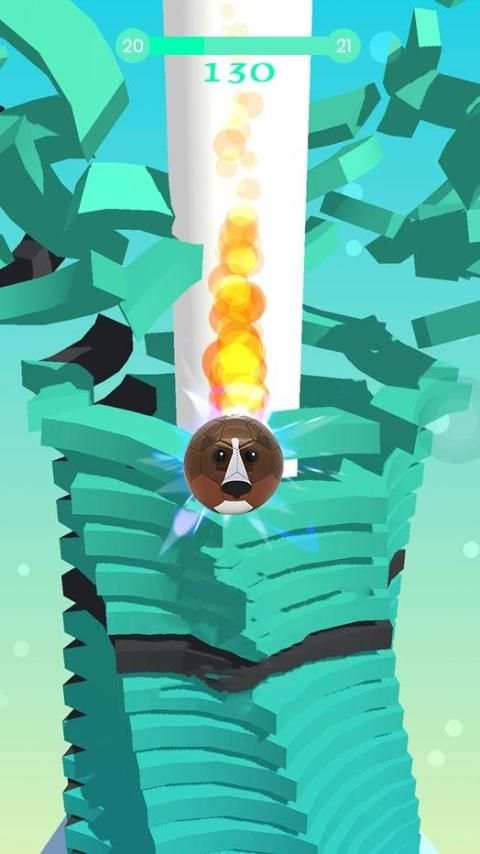 Stack Blast Ball 3D : Blast through platforms screenshot 4