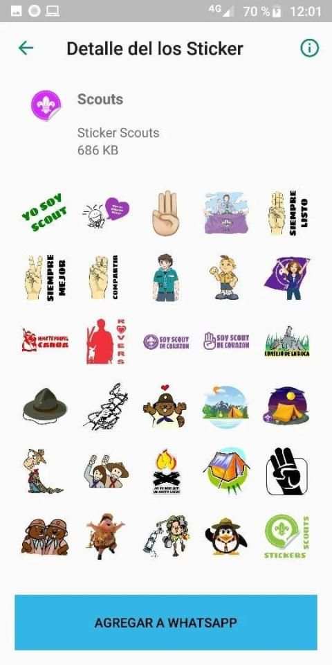 Stickers Scouts - WhatsApp - WAStickerApps screenshot 6
