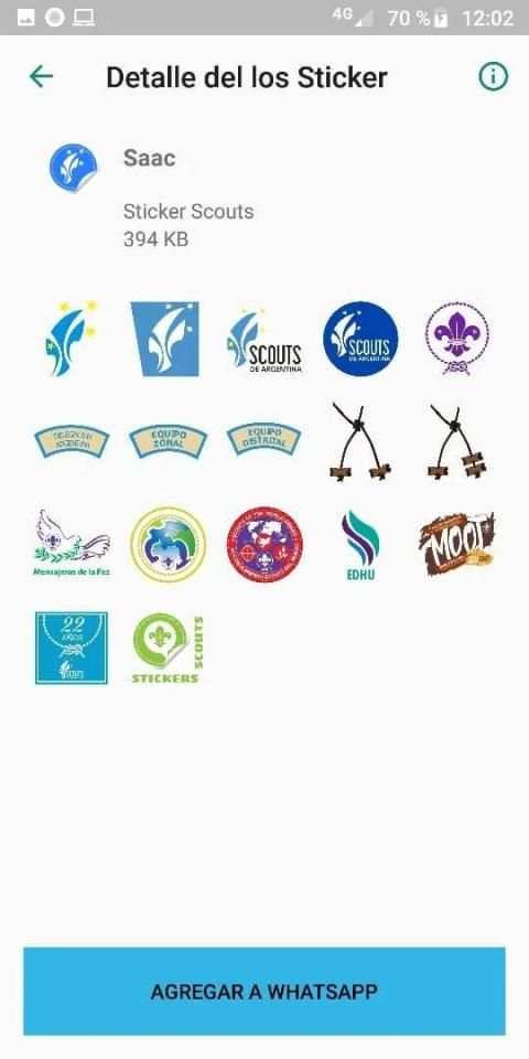 Stickers Scouts - WhatsApp - WAStickerApps screenshot 2