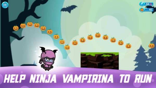 Super Ninja Vampirina Run screenshot 1