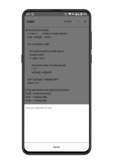 CodeX screenshot 2