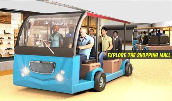 Shopping Mall City Taxi Rush Driver Simulator screenshot 4
