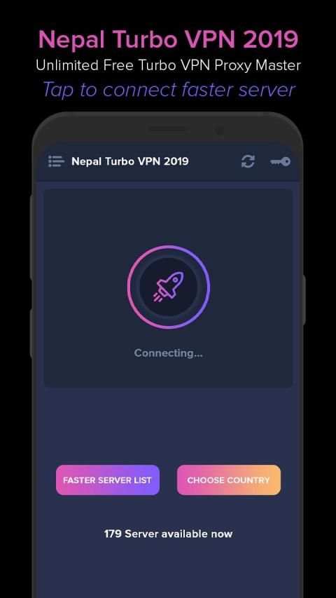 Nepal VPN 2019 - Unlimited Free VPN Proxy Master screenshot 3