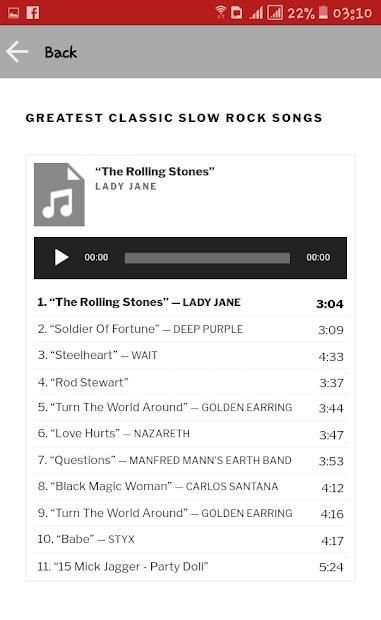 Slow Rock Ballads screenshot 2