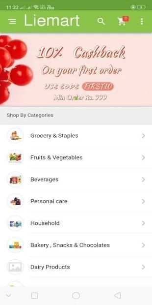 Liemart.com - Online Grocery Store स्क्रीनशॉट 1