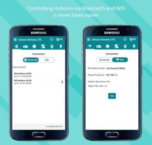 Arduino Remote LITE (Bluetooth & Wifi) स्क्रीनशॉट 1