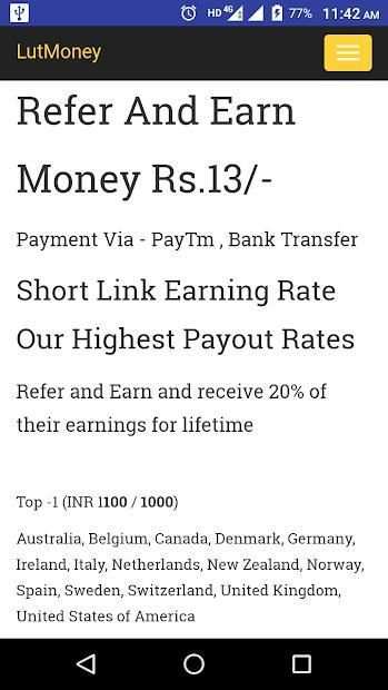 Lut Money-Refer and Earn स्क्रीनशॉट 3