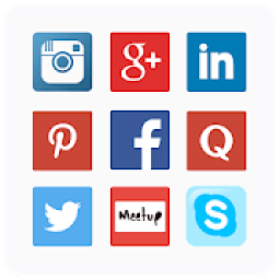 All in one social network media - All Social sites icon