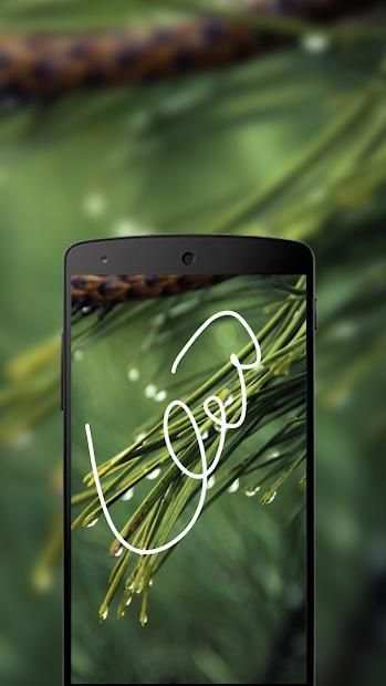 Gesture Lock screen and app lock theme nature स्क्रीनशॉट 1