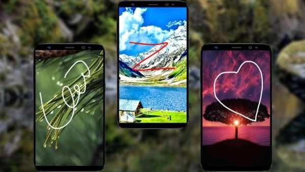 Gesture Lock screen and app lock theme nature स्क्रीनशॉट 2