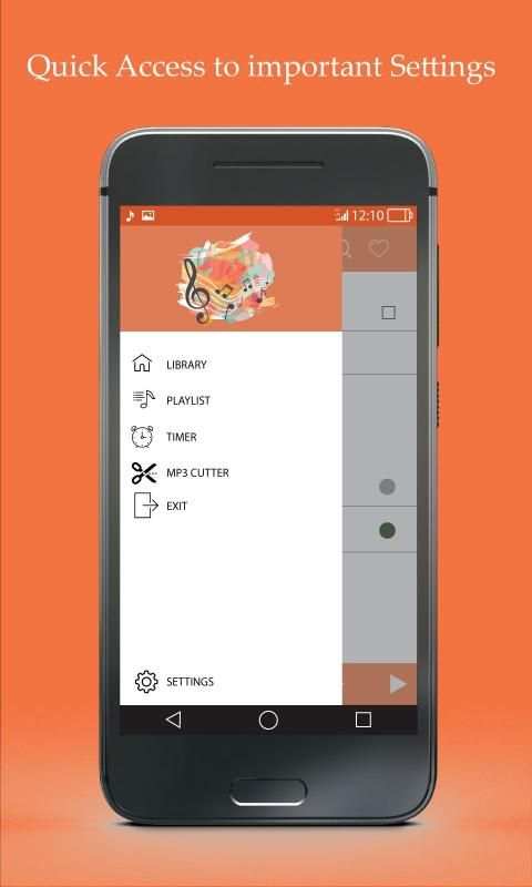Mp3 Music Player - Audio Player स्क्रीनशॉट 2