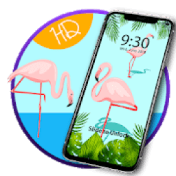 ikon Charming Flamingo — APUS Live Wallpaper