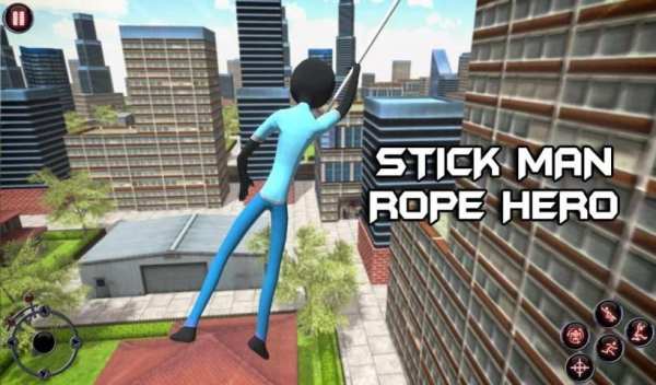 Stick Man Rope Hero - Vegas Mafia Crime City स्क्रीनशॉट 4